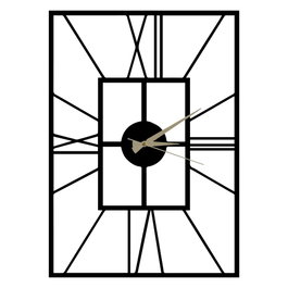 Wallity Reloj de pared decorativo Asalet en negro